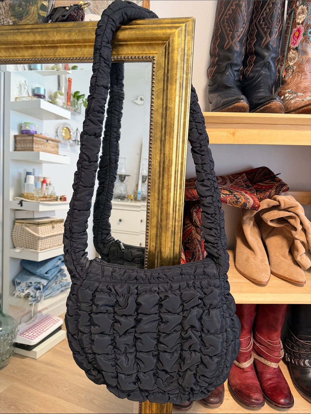Cross Body Puffer Bag